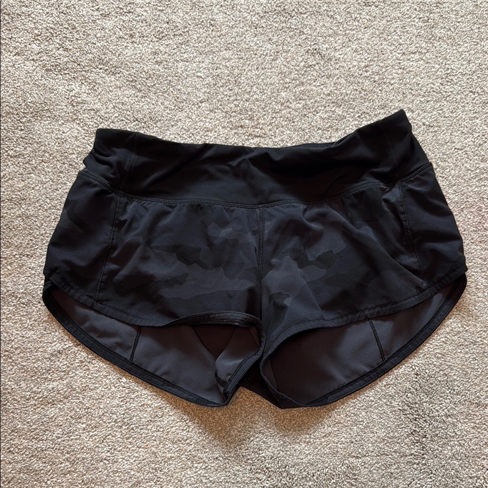 lululemon athletica Black Camo Women's Athletic Shorts
